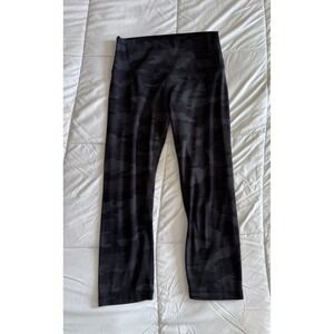 Lululemon Align Crop *21 "Heritage 365 Camo Deep Coal Multi Size 8, Black